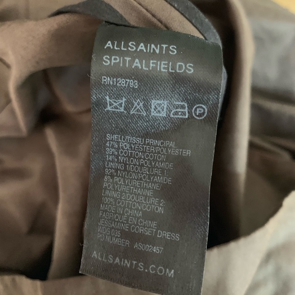 10- All Saints tie dress - Picture 7 of 8